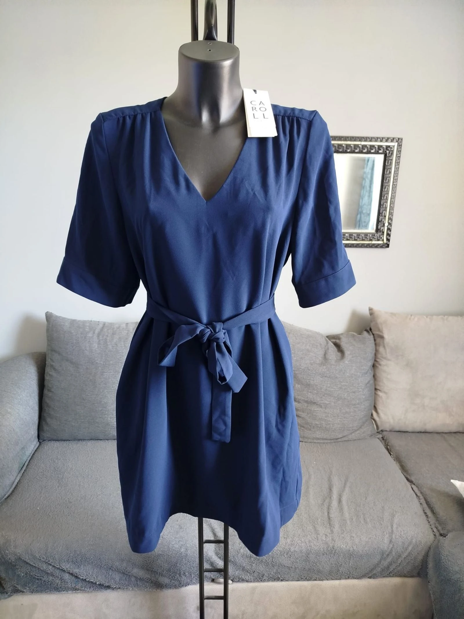 Caroll robe rnoe bleu marine 44